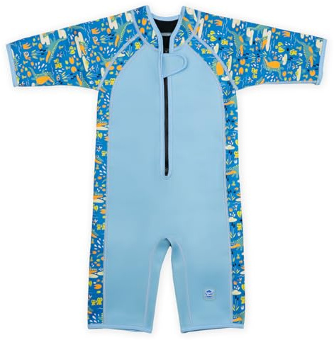 Splash About Shorty Wetsuit, Years Combinaison de plongée Courte Crocodile Swamp 2-4 Ans Garçon, Taille Unique