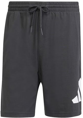 Adidas Men's Essentials Big Logo Single Jersey Short, Black/White, XXL