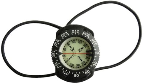 Tauchkompass -Handgelenk Kompass wasserdichte Unterwassernavigationskompass mit Bungee Guide