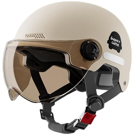 Casco De Bicicleta para Adulto, Cascos De Scooter, Casco con Visera para Patinete Electrico, Casco De Bicicleta para Hombres Y Mujeres, Casco De Bicicleta De Montaña para Patineta