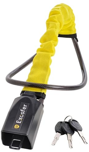 EXOSFER Blocca Sterzo Auto – Antifurto Auto Meccanico Volante, Sicurezza Rinforzata Contro il Furto – Blocco Pratico per SUV, Furgoni, Veicoli Leggeri, Piccoli Camper – Protezione Visibile, Dissuasiva