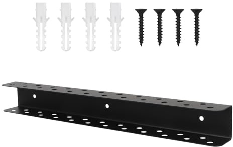 Ruaizel Tool Storage Wall Mounted, 32cm Metal Screwdriver Holder with 23 Slot, Screwdriver Rack for Garage, Workshop, Workbench, Tool Chest Cart