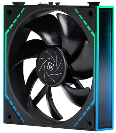 Thermalright TL-M12Q Ventole PC 120mm, 2000RPM Alto Flusso d'Aria, ARGB Daisy-Chain, Illuminazione Infinity-Mirror, Pack da 1