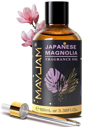 MAYJAM Aceite de Magnolia Japonesa 100ml, Aceite De Fragancia De Magnolia Japonesa para Difusor de Aceites Esenciales, Aromaterapia, Mejora la Concentraci n