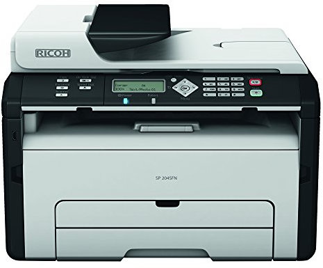 Ricoh SP 204SFN Multifunktionsgerät (Kopierer, Drucker, Scanner, Fax, USB 2.0) grau