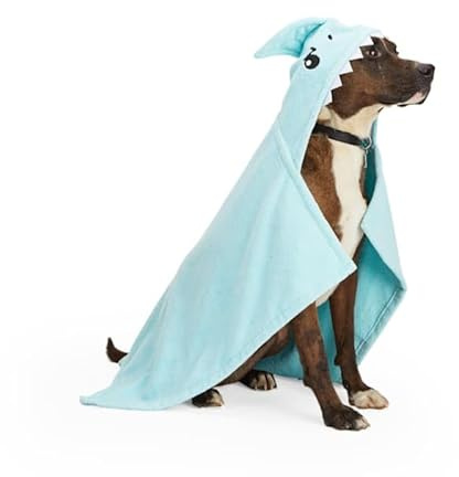 Well & Good by Petco Chracter Robe Shark Dog Towel Large/X-Large