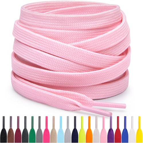 Miscly Lacets Plats Pour Baskets, Plusieurs Longueurs et Couleurs Disponibles