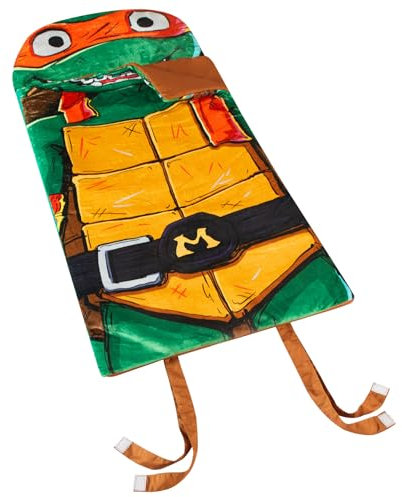 Teenage Mutant Ninja Turtles - Sacco a pelo in finta pelliccia, per bambini, 147,3 x 66 cm, età 3+