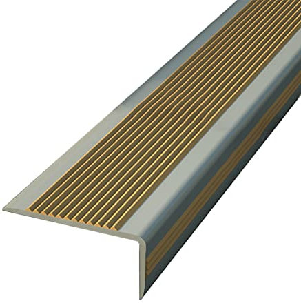 Selbstklebende Teppich-Zierleiste Übergangsstreifen, Selbstklebender Schutz für Treppenstufenecken, Fenster-/Treppenkantenleisten aus PVC-Kunststoff, für Villa, Büro, Kindertagesstätte, 5 cm breit