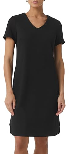 Comma Kurzes Piqué-Kleid mit V-Ausschnitt und Taschen