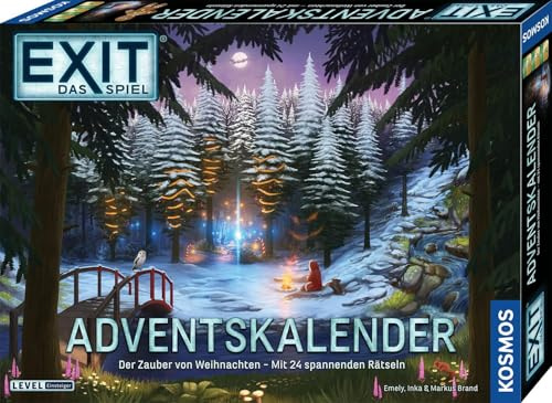 KOSMOS 685348 EXIT - Das Spiel Adventskalender, Der Zauber von Weihnachten mit 24 spannenden Rätseln, Escape Game Adventskalender