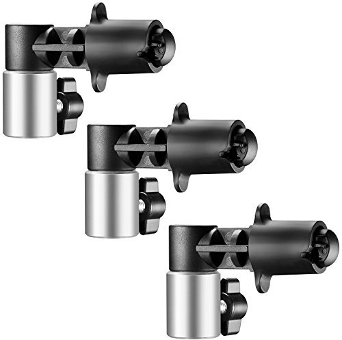 Neewer 3 delar studio fotografi bakgrund och reflektor skivhållarklämmor, robust ljusreflektor skivhållning och positioneringsklämma, tillverkad av aluminiumlegering, monterbar på ljusstativ