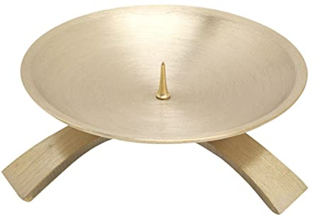 NKlaus Ljusstake som trefot med spik, mässing guld, 1 styck
