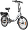 ZÜNDAPP E Bike Elektro Klapprad 20 Zoll | Klappfahrrad Erwachsene 150-185 cm | E-Bike Elektrofahrrad 7 Gänge 21,1 kg Ebike Herren Damen klappbar Fahrrad Z110 (weiß, 33 cm)