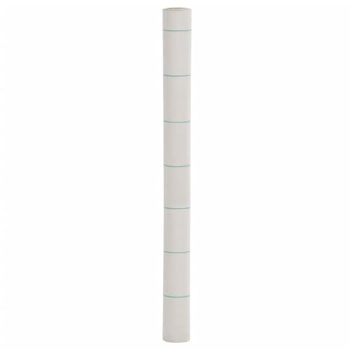 Sufrk - Membrana antimalezas blanca (1,5 x 50 m, PP-lona de mantillo antimalezas, lona antimalezas, jardín, tejido permeable al agua, estabilización de rayos U V