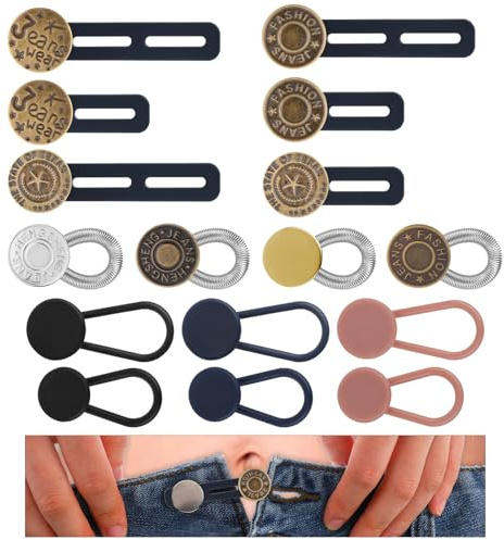 Giantree 16 unidades de extensión, botón, extensión de pantalón, pantalones vaqueros, para hombre y mujer
