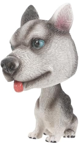 LALADEFIEE Hunde Ornament Cartoon Autozubehör Für Innenausstattung Nickender Hund Stehhaltung Kopf Schüttelt Hundedekorationen Autoornamente Autodekoration Klein Tragbar Dauerhafter Einsatz