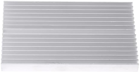 HEEPDD Heat Sink, Aluminum Cooling Module for IC LED Power Transistor, Efficient Heat Dissipation for Routers and CPUs, 100mm X 60mm X 10mm Electronic Components
