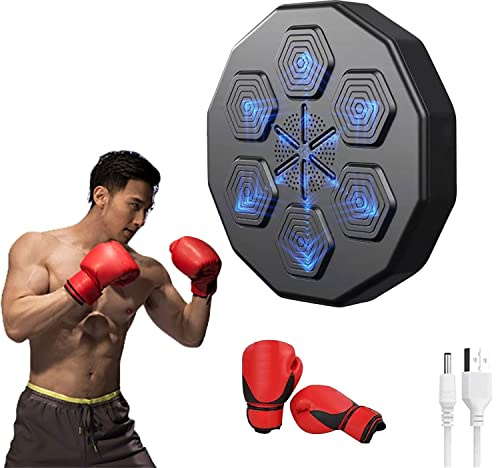 Electronic Wall Target Training Device With Sensors And Gloves, Stress Relief Home Exercise, Wall Mounted Boxing Target, Dynamic Backlight Mode