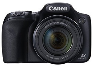 Canon PowerShot SX520 HS Appareil Photo Hybride 3 (7,62 cm) 16 Mpix Zoom Optique 42x USB Noir