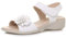 AJVANI low wedge heel hook & loop strap flower comfort sandals size 6 39