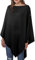 DiaryLook Kaschmir-Feeling gestrickter Poncho Damen Elegant, Langer Cape , weiche Knöpfe, Leichter Wickel Schal Cardigan für Frühling, Sommer, Winter Geschenk für Frauen