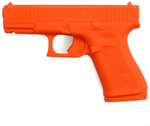 American Safety Trainer - (Compatible with Glock 19 Gen 5) - Non-Functional Solid Polymer Gun - Blaze Orange - U.S.A. - Fits Model Specific Holsters
