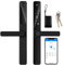 WOLFMAC Slim Smart Fingerprint Lock, Keyless Handle, Bluetooth Digital Lock with App Access, Biometric Peephole Camera