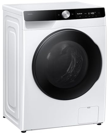 Samsung WD6100D SLIM AI Waschtrockner WD90DG6G94BKU2, 9+5 kg, Extra sparsam, EEK: E/A (-10%), Nur 48 cm tief, Waschmaschine + Trockner in einem, AI Wash, Ecobubble, SmartThings, SuperSpeed, Weiß