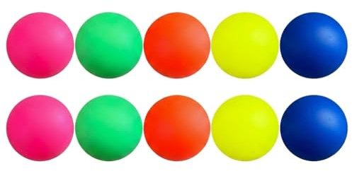 Genérico 10 Pelotas de Repuesto para Palas Playa | Resistentes, Ligeras y Alta Visibilidad | Accesorios para Raquetas | Juegos Playa y Juguetes Verano