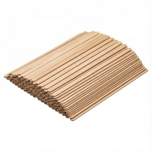 Wooden Coffee Stirrers - 200 Count Eco-Friendly Disposable Stir Sticks, 140mm Wooden Stirrers for Coffee, Tea, Cold Brew, Latte & Cocktails
