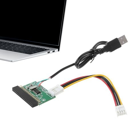 Diskett USB- – 1,44 MB USB-adapter diskettenhet, plug and play | kontakt | extern för bärbara datorer stationära datorer PC kompatibel