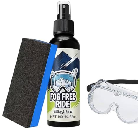 Générique Lunettes Anti-Buée 100ml Spray Vision Claire | Débrouillant Pour Lunettes De Sport Pour Hommes Maison Salle de Bain Intérieur et Extérieur Temps Froid Swing Ski Plongée et