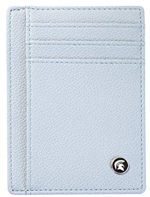 POWR Mens Wallet, Slim RFID Blocking Minimalist Credit Card Holder (Blue), Holds up to 7 Cards and Bank Notes, Ideal for Travel