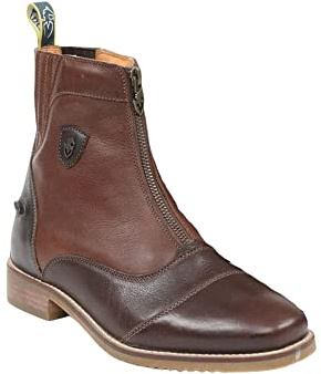 Moretta Shires Ladies Viviana Zip up Short Paddock Boots in Chestnut 9/43, Chestnut