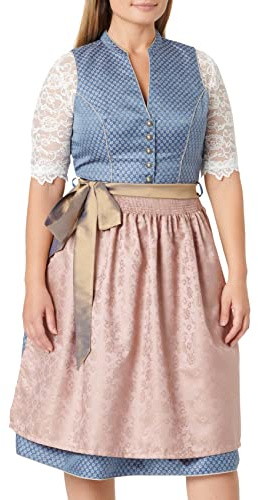 Stockerpoint Donna Dirndl Melinda Vestito per Occasioni Speciali Not Applicable, Blu E Taupe, 48