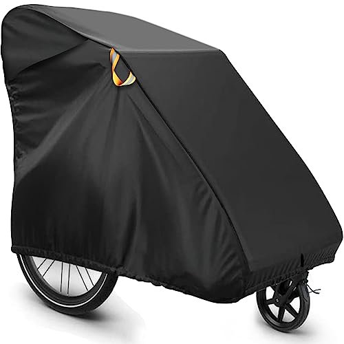 Housse de protection pliable pour remorque de vélo Housse universelle et étanche avec protection UV Protection Contre La Pluie Pour Accessoires De VéLo D'ExtéRieur