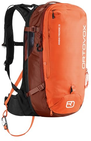 Ortovox Litric Freeride - Zaino da valanga da 28 litri, per sci da fondo e split boarding, Arancione Deserto, One Size, classico