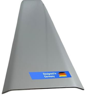 Gastro-Blechdesign Übergangsprofil, Edelstahl blank, 1,5 mm stark, Übergangsprofile, 2000 x 120 mm Übergangsleiste,Übergangsschiene, Höhenausgleichprofil, Türleiste