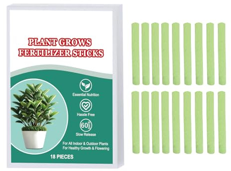 Fertilizante De Plants | Set De Palos De Alimentos Vegetales | Sticks De Fertilizante De 18x Con Liberación Lenta | Picos De Nutrientes Para Plants De Interior Plantas Verdes Hierbas Flores Plantas