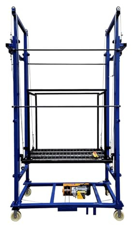 Piattaforma Elevatrice Elettrica For Ponteggi, Ponteggi Elettrici, Pieghevoli, Mobili, Con Ruote Mobili A 360°, For Lavori In Quota(2.5M)