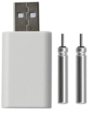CAZSTYK Batteria ricaricabile CR322 e caricabatterie a doppia porta Set per attrezzi da pesca con interfacce USB Accessori da pesca Caricabatterie