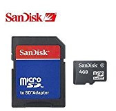 SanDisk 4GB Micro SD Memory Card w/SD Adapter