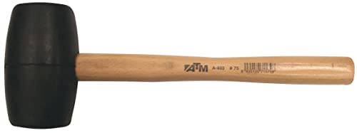 ATM A402 - Maza de goma mango madera (Ø 65 mm Cabeza 116 mm Largo 350 mm)