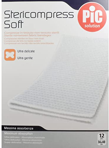 Compresse Sterili Di Garza Stericompress Soft In Tessuto Non Tessuto 36 x 40 Cm - 12 Pezzi