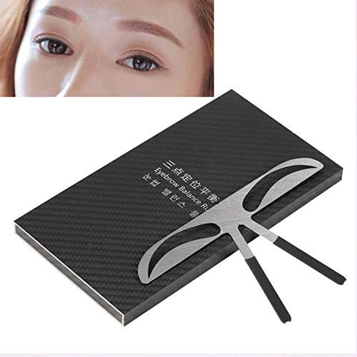 3 types règle de sourcil - règle d'équilibre de positionnement pour l'outil de mesure de maquillage permanent, gabarits de stencil sourcil bricolage - outil de positionnement (Lady Eyebrow)