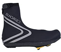 Sundried Unisex Heavy Duty Shoe Covers Neoprene Waterproof Windproof Thermal Cycle Overshoes for Road Cycling and MTB (42-44, Black)