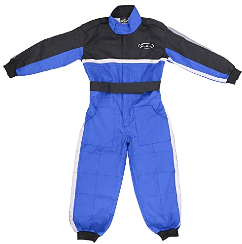 Zorax Blu S (5-6 anni) CUB Tuta da motocross per bambini - ATV Dirt Quad Bike Karting Abbigliamento da moto