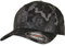 Flexfit Unisex 6277VC-Flexfit Veil Camo Cap Baseballkappe, Poseidon Black, S/M