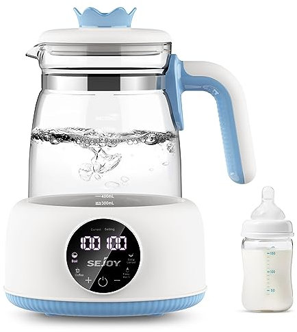 Baby Formula Kettle Warmwasserspender für die Herstellung -Flaschen innerhalb von 20s, Traditioneller Babyflaschenwärmer Ersatz, Temperaturkontrolle, Kochtrockenschutz, 72h Warmhalten, 1.2L